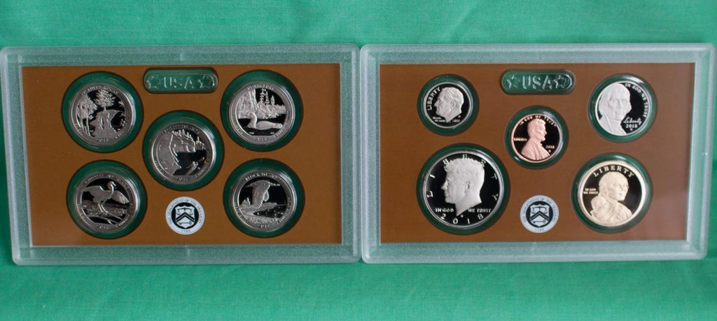 2018-S US Mint Proof Set 10 Coins w/ Box & COA