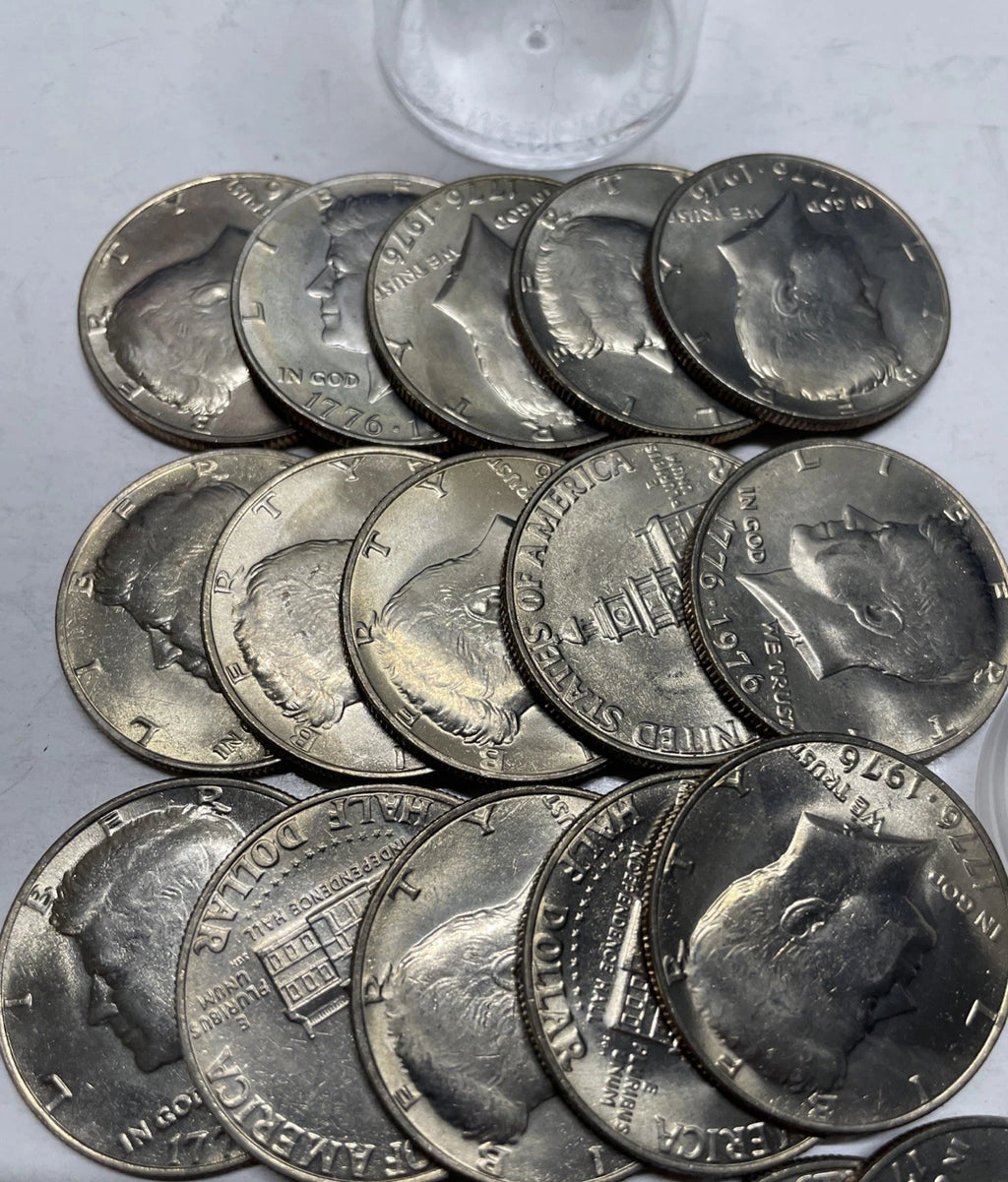1976-D Bicentennial Kennedy Half Dollar 20-Coin Uncirculated Roll