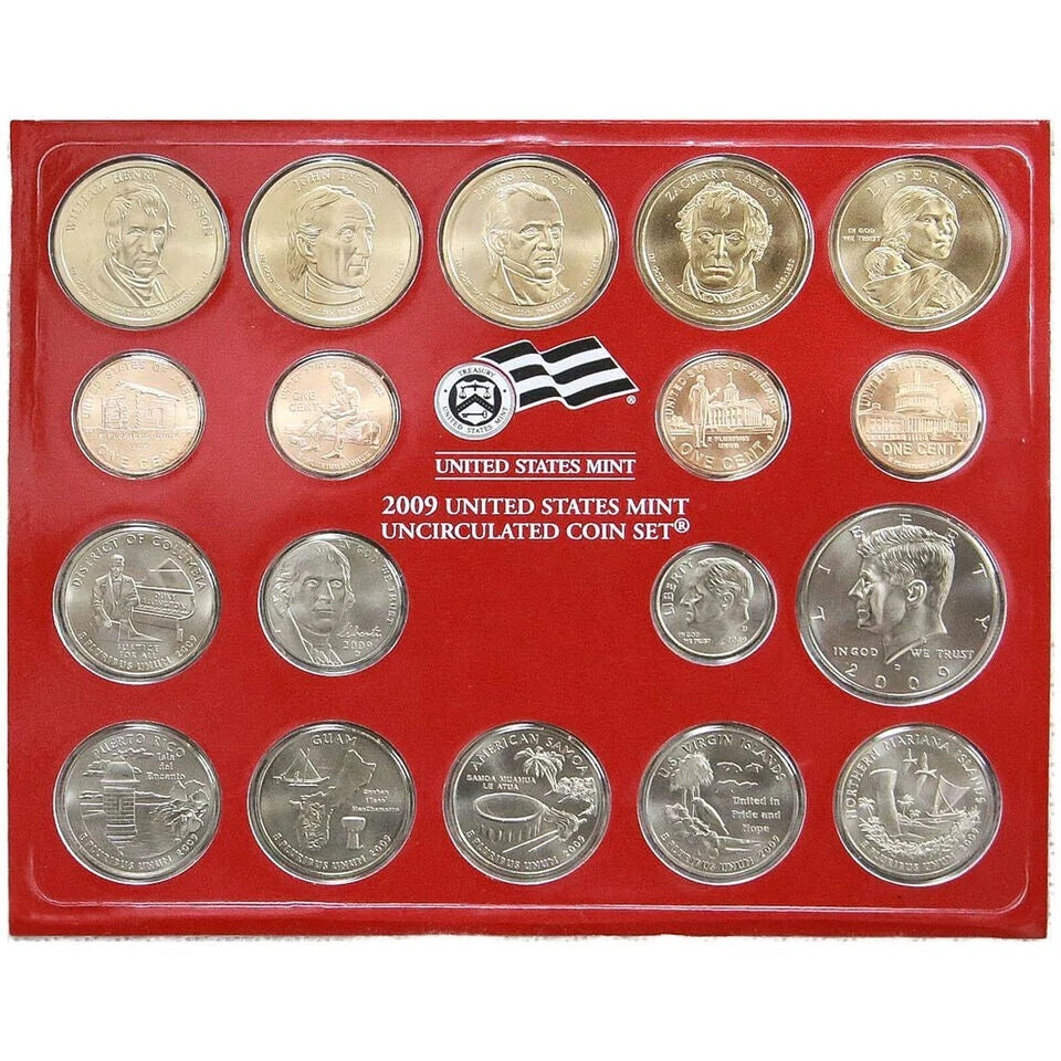 2009 P&D US Mint Uncirculated Set 36 Coins with COA