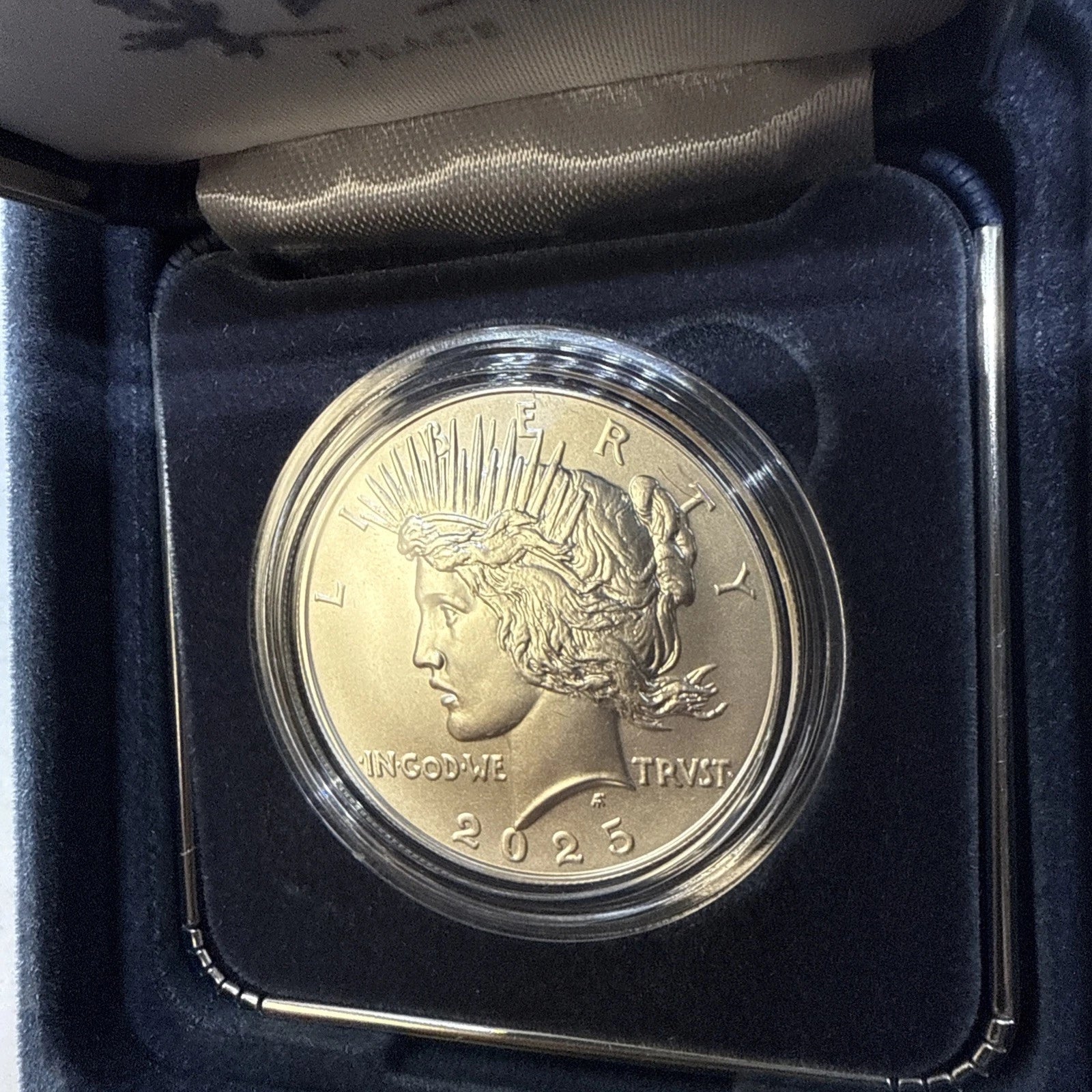 2025-P Peace Silver Dollar $1 Uncirculated OGP & COA Philadelphia Mint