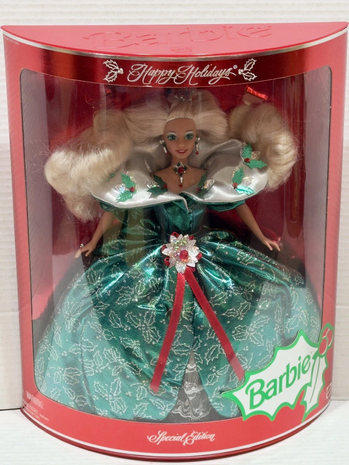 1995 Mattel Happy Holidays Barbie Special Edition Collector Doll NRFB