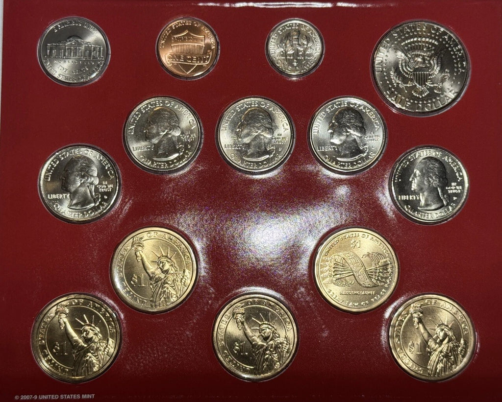 2010 P&D US Mint Uncirculated Set 28 Coins Satin Finish OGP w/ COA