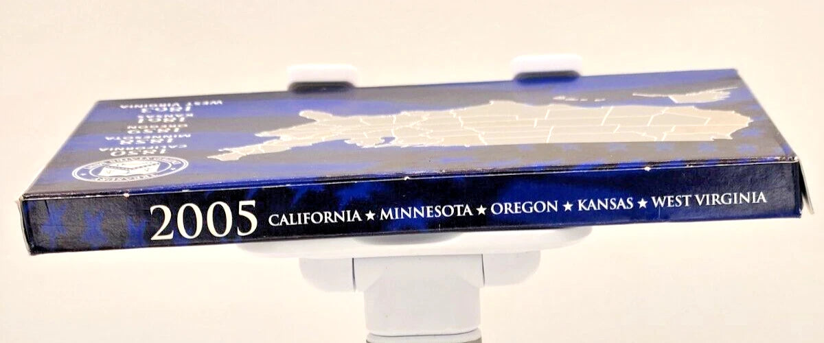 2005-S US Mint 50 State Quarters Proof Set 5 Coins with OGP & COA