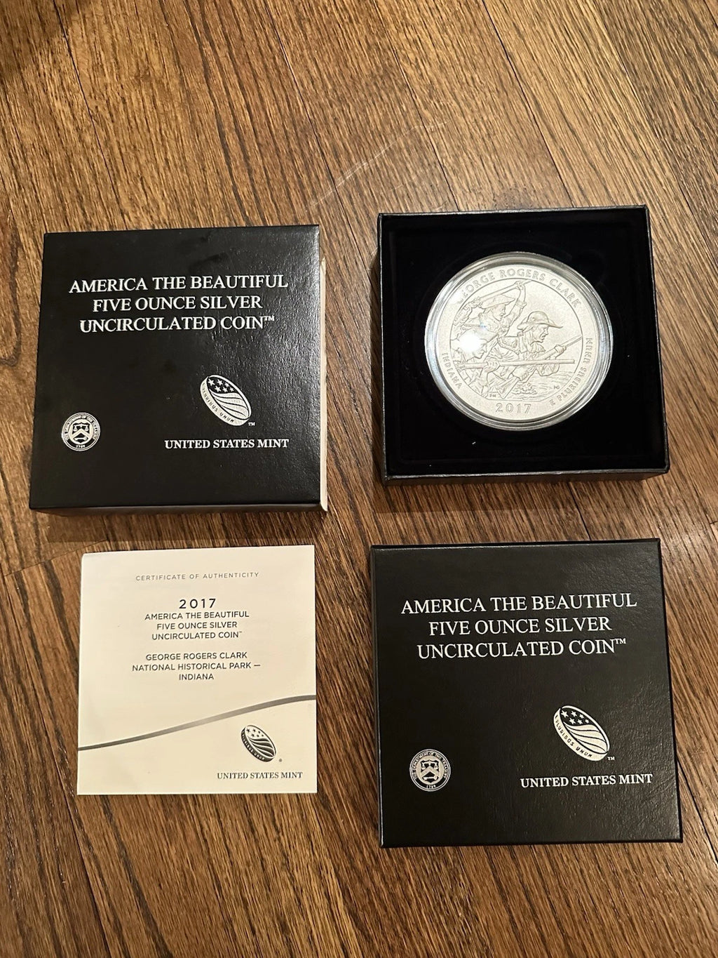 2017-P 5 oz .999 Fine Silver ATB Coin George Rogers Clark National Historical Park