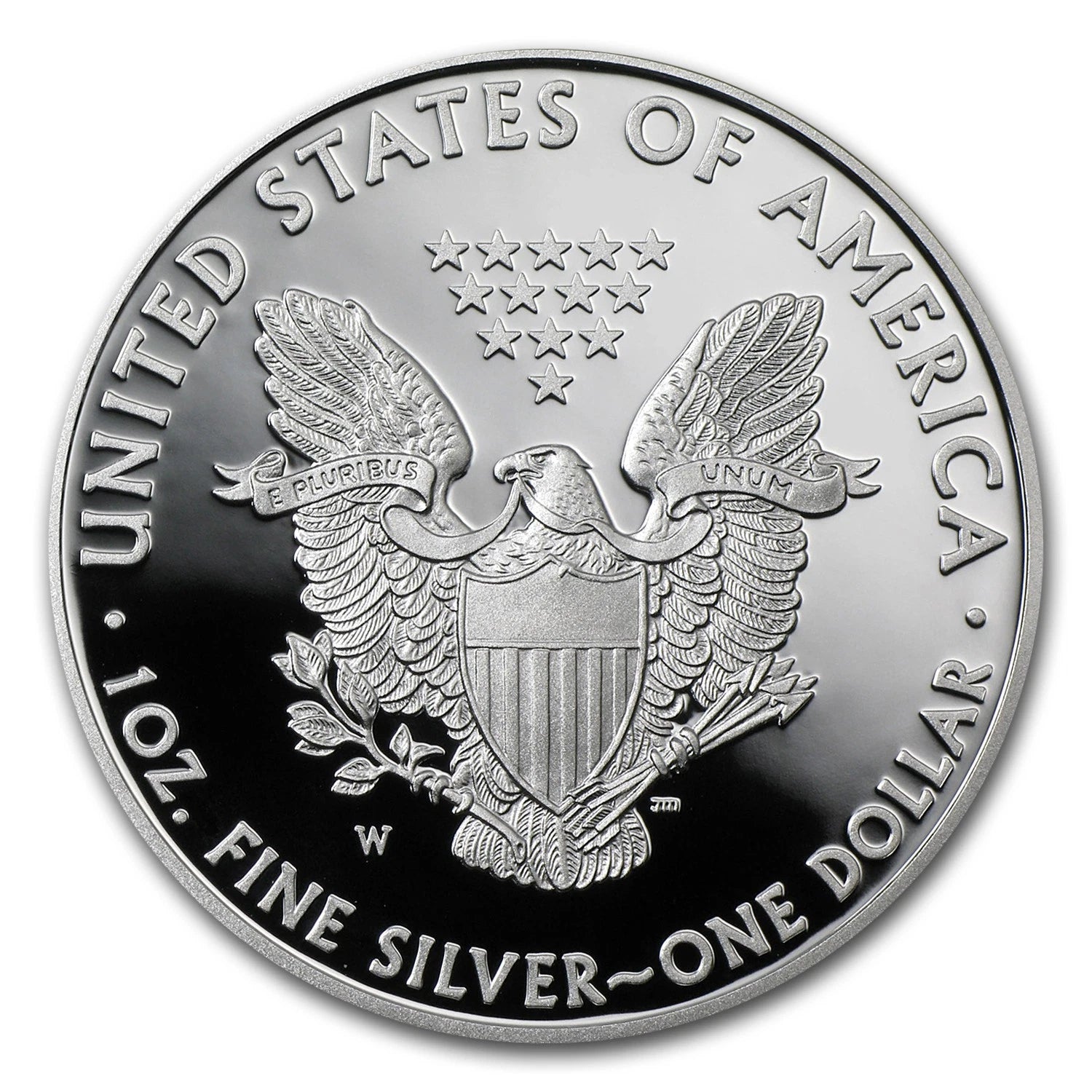 2012-W American Silver Eagle 1 oz Proof Silver Dollar Box & COA