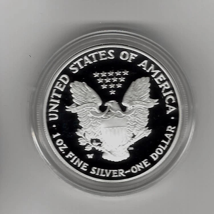 2007-W American Silver Eagle 1 oz Proof Silver Dollar Box & COA