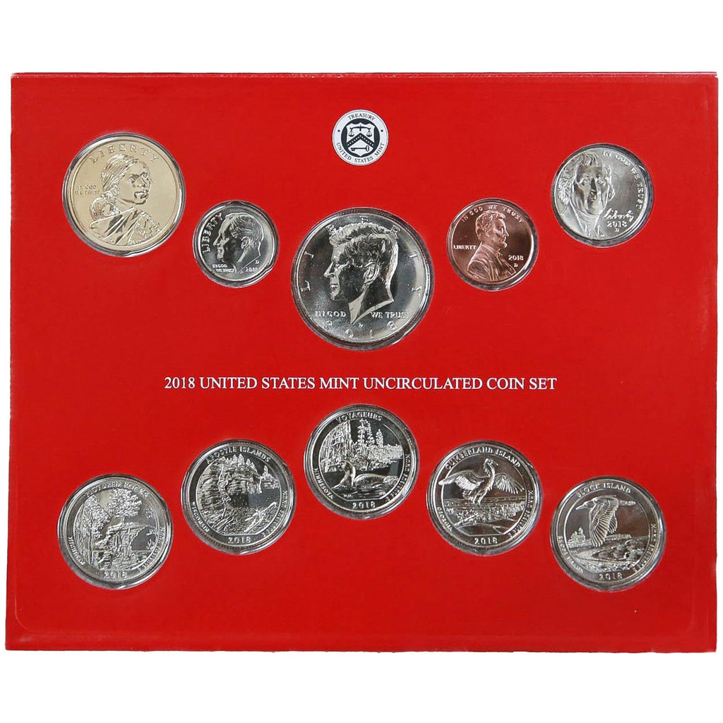2018 P&D US Mint Uncirculated Set 20 Coins with OGP