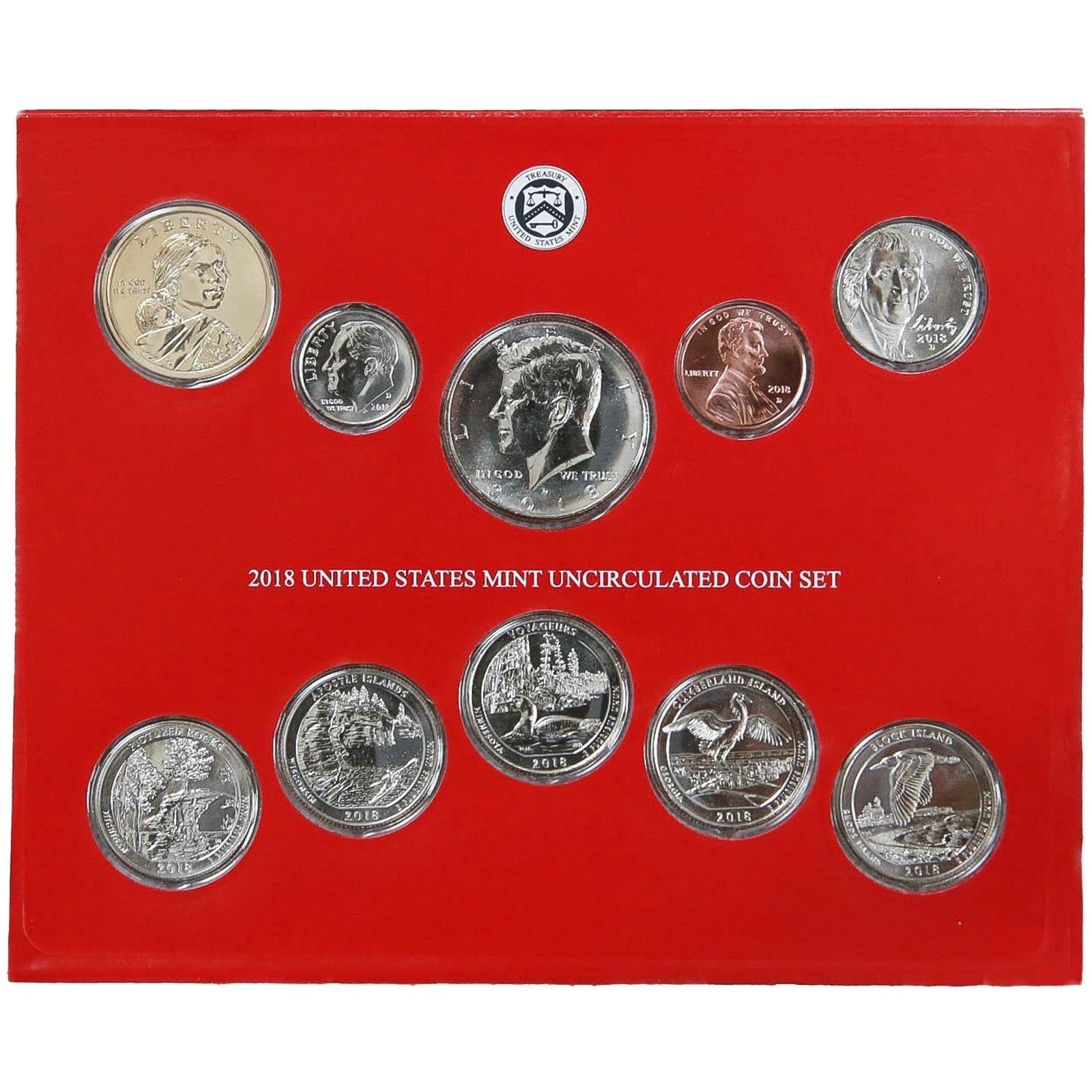 2018 P&D US Mint Uncirculated Set 20 Coins with OGP