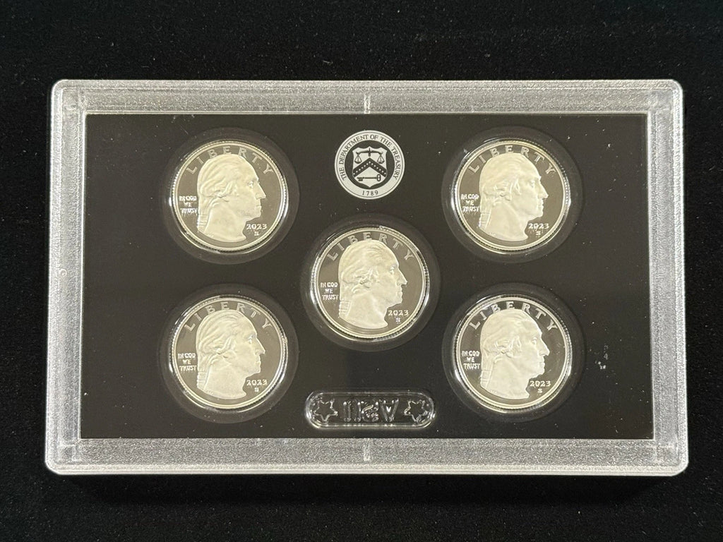 2023-S US Mint Silver Proof Set 10 Coins with Box, COA & Hat