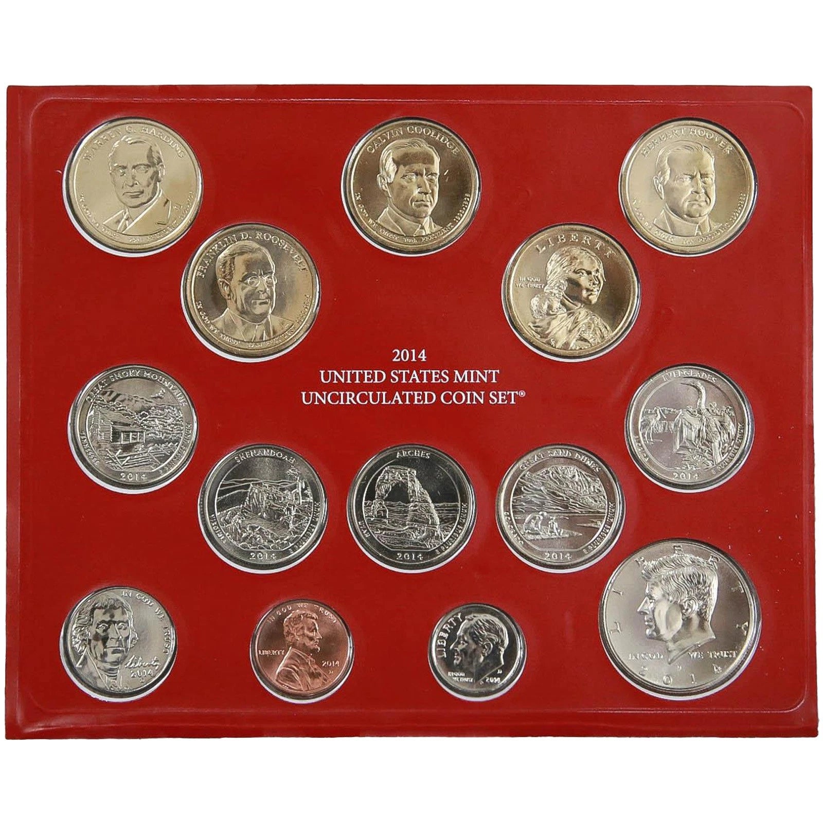 2014 P&D US Mint Uncirculated Set 28 Coins with OGP