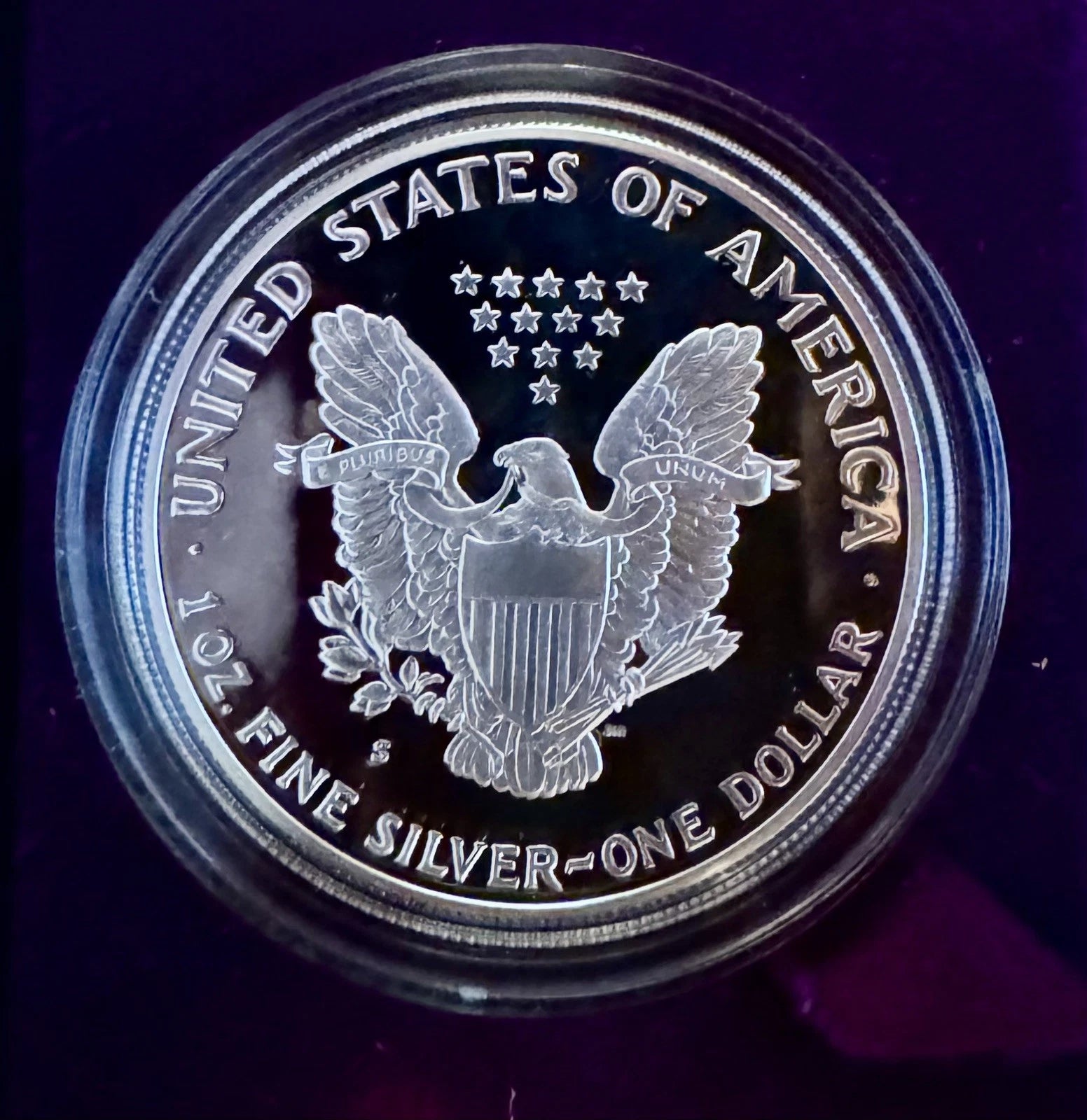 1990-S American Silver Eagle 1 oz Proof Silver Dollar OGP & COA