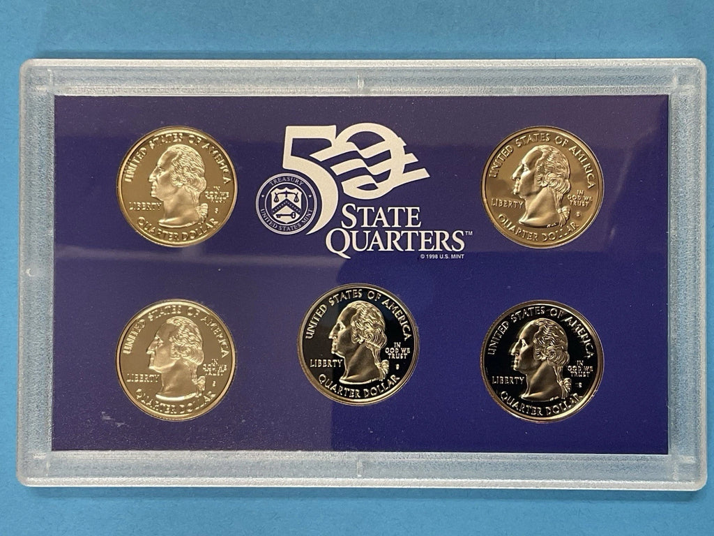 2002-S US Mint Proof Set 10 Coins w/ Box & COA