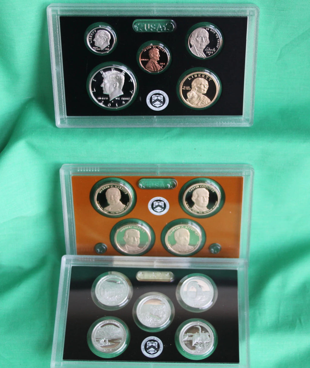 2014-S US Mint Silver Proof Set 14 Coins w/ Box & COA