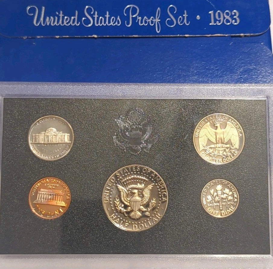 1983-S US Mint Proof Set 5 Coins with OGP