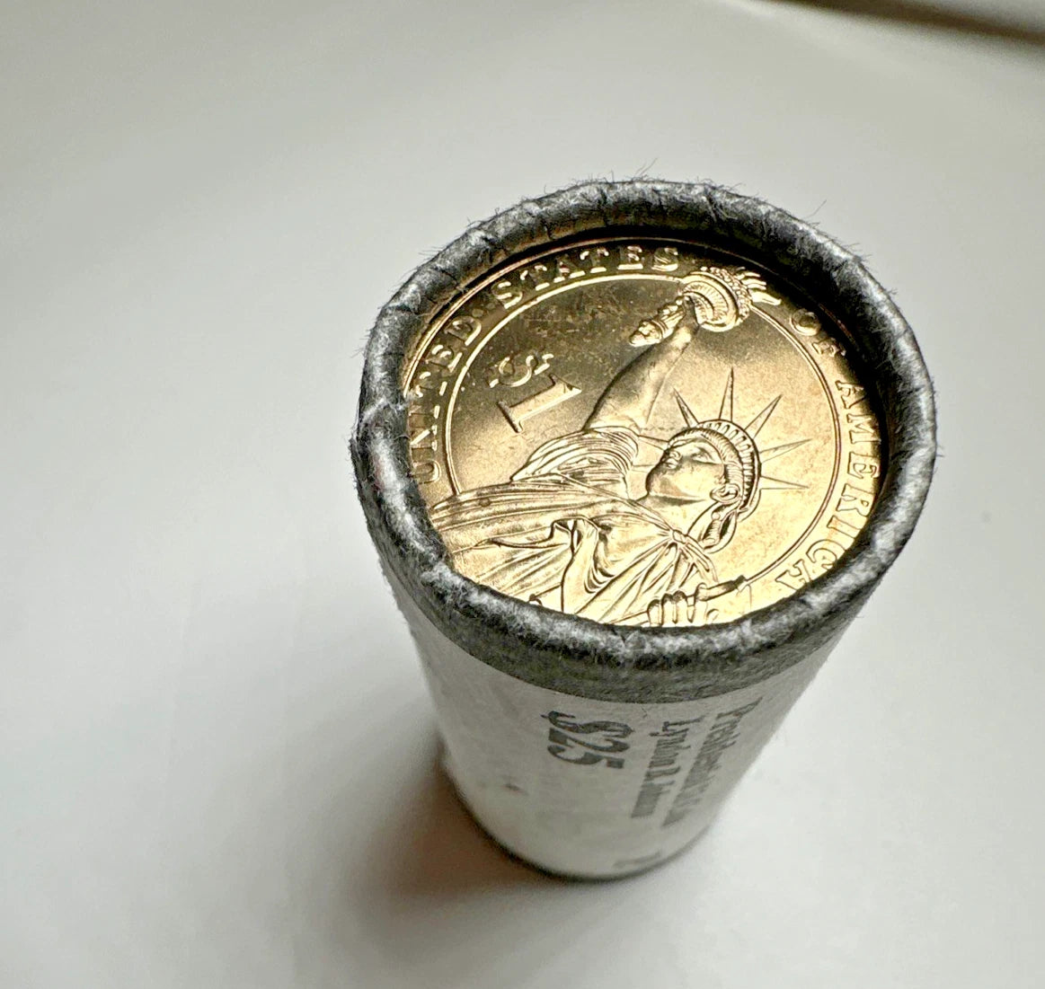 2015-P Lyndon B. Johnson Presidential Dollar 25-Coin Uncirculated Roll