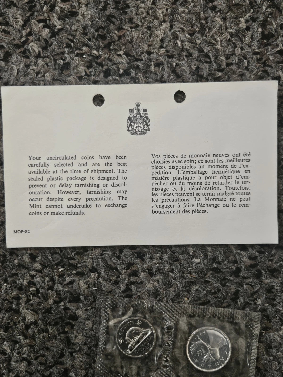 1965 Royal Canadian Mint Proof-Like Set 80% Silver Uncirculated