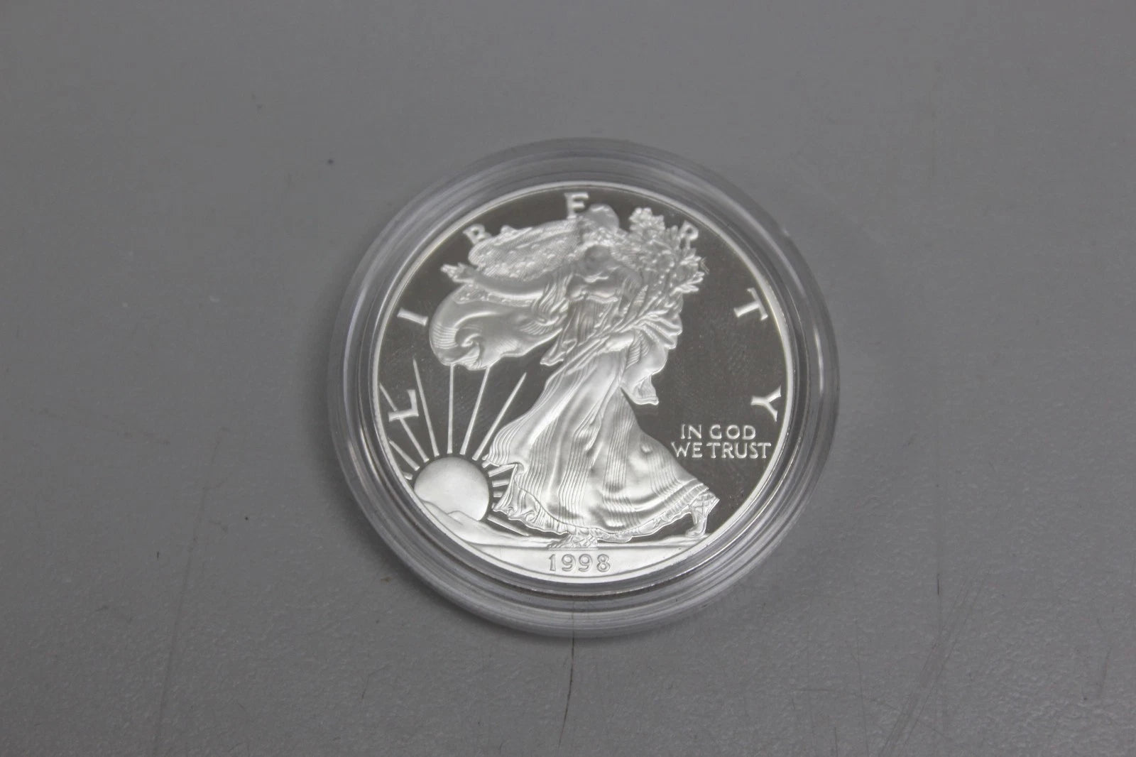 1998-P American Silver Eagle 1 oz Proof Silver Dollar OGP & COA
