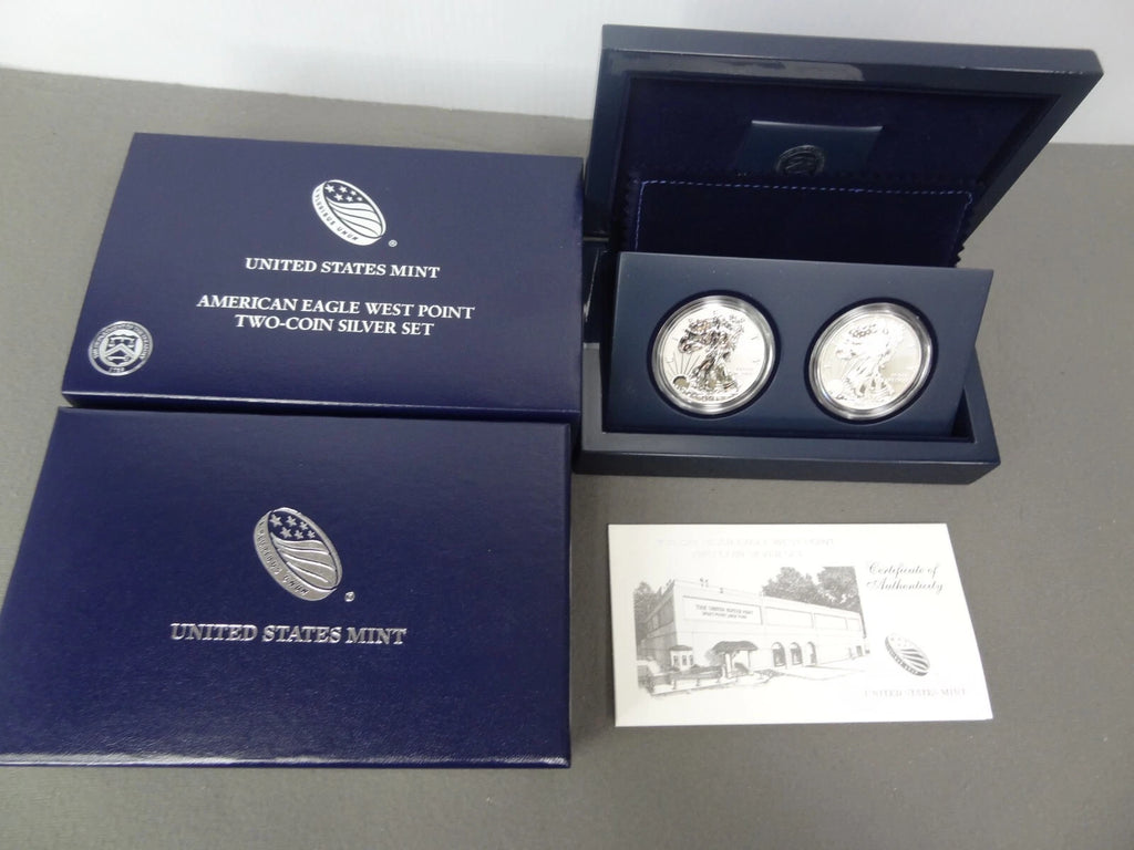 2013-W American Silver Eagle Two-Coin West Point Set Proof & Enhanced