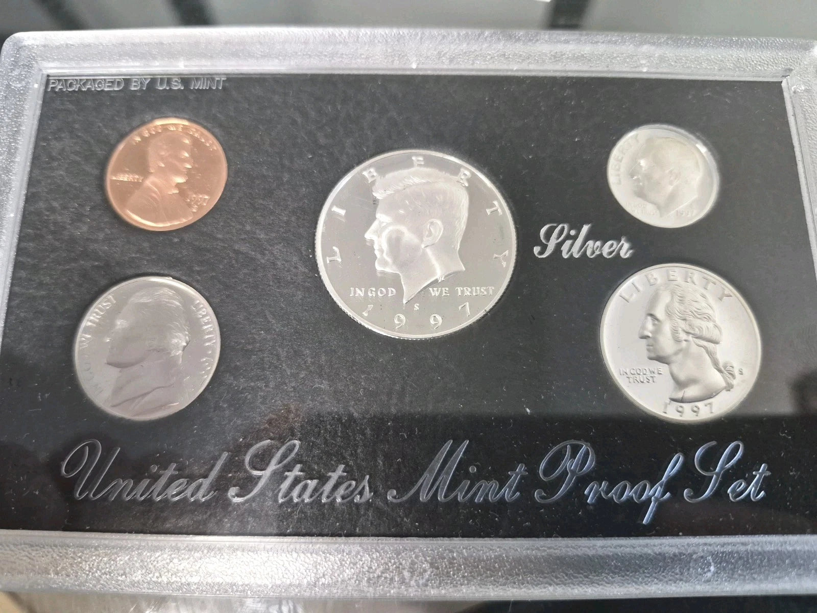 1997-S US Mint Silver Proof Set Box & COA - Read Details