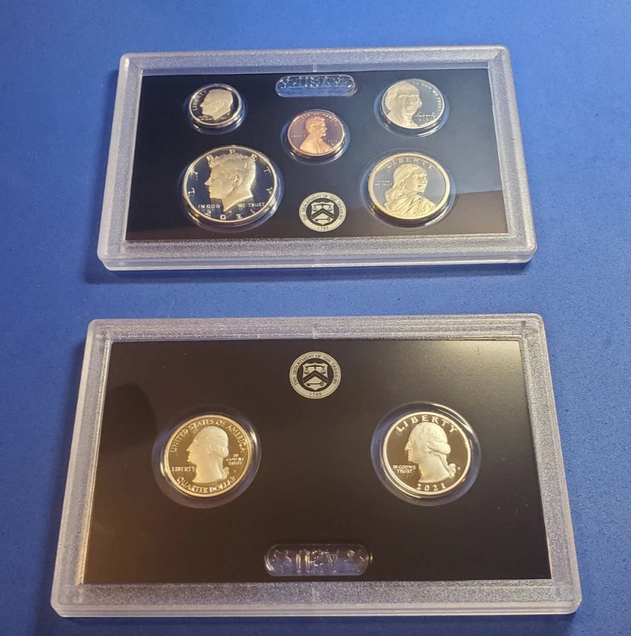 2021-S US Mint Silver Proof Set 7 Coins w/ Box & COA
