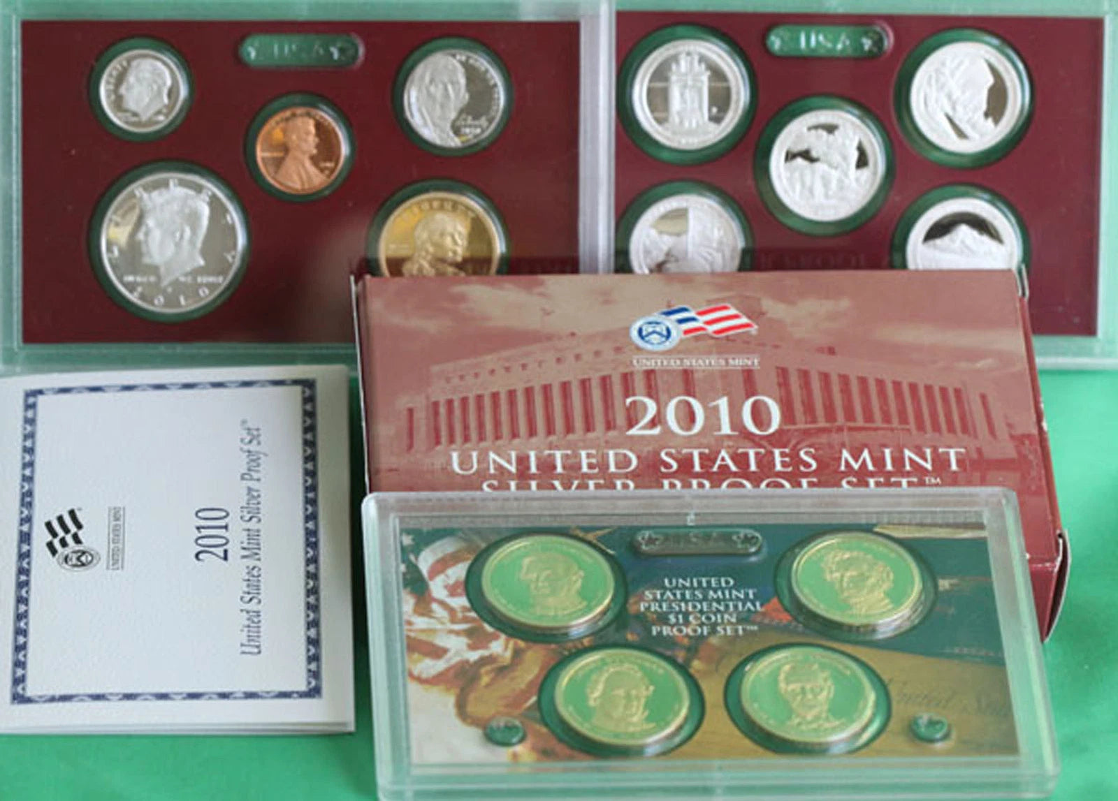 2010-S US Mint Silver Proof Set 14 Coins w/ Box & COA
