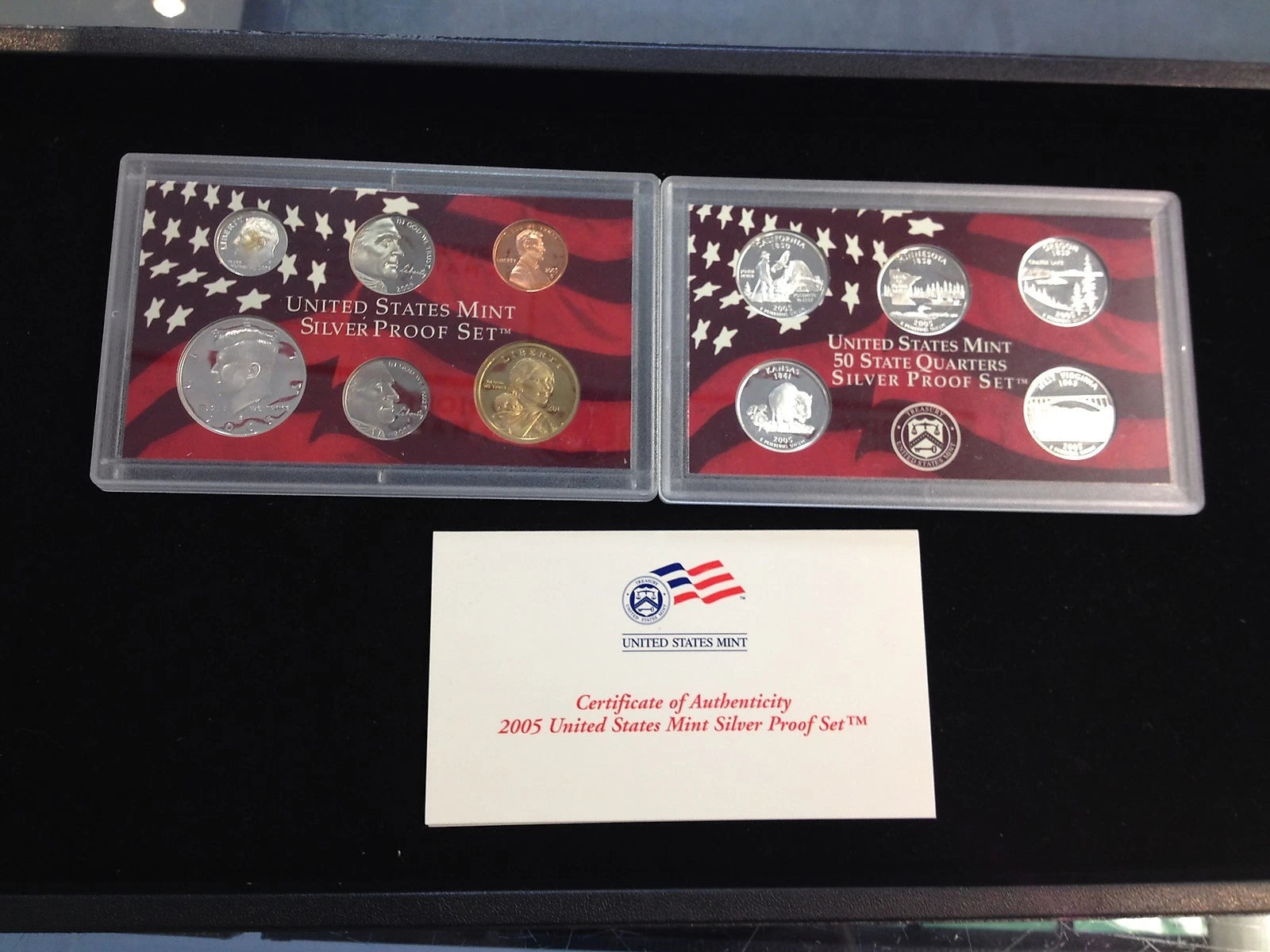 2005-S US Mint Complete Silver Proof Set 11 Coins w/ Box & COA