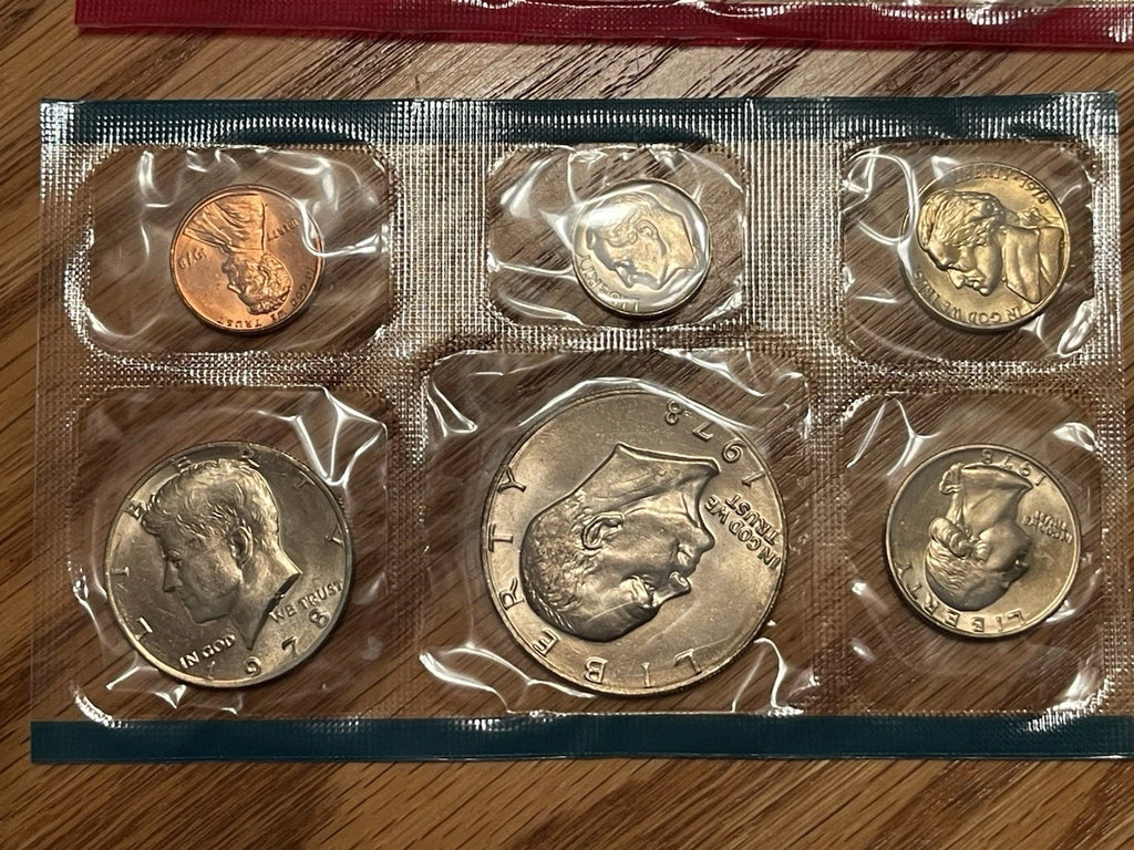 1978 P&D US Mint Uncirculated Set 12 Coins with OGP