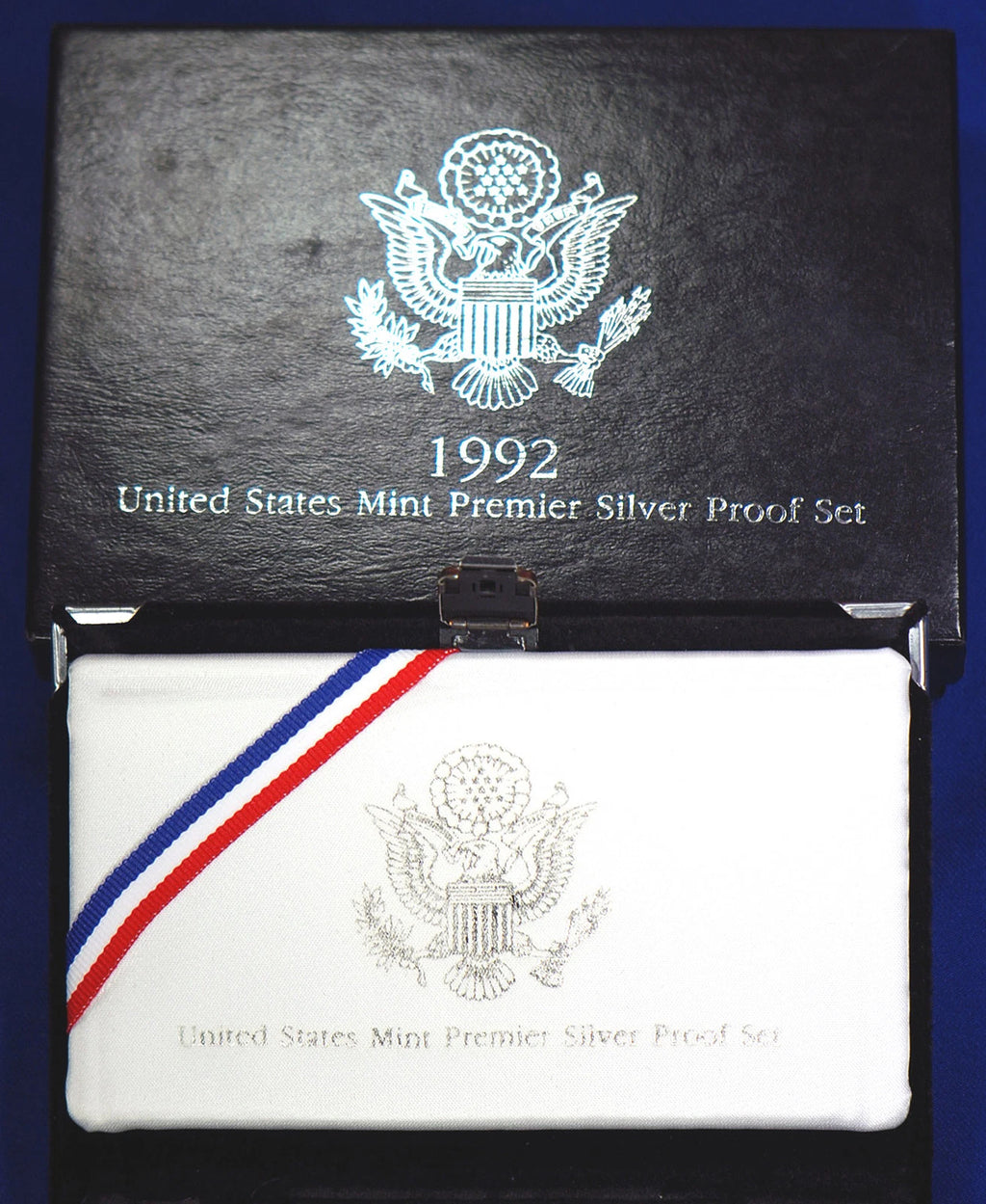 1992-S US Mint Premier Silver Proof Set 5 Coins with Custom Display Box