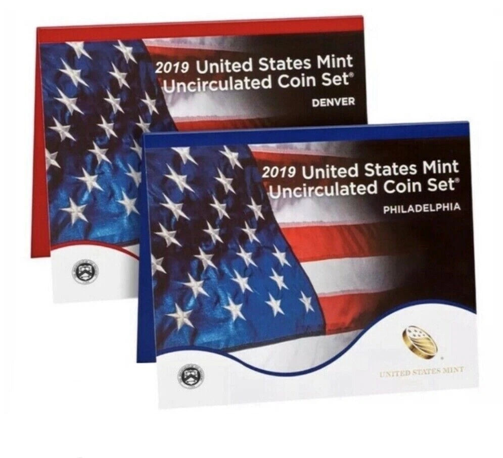 2019 P&D US Mint Uncirculated Set 20 Coins (US Mint Item 19RJ)