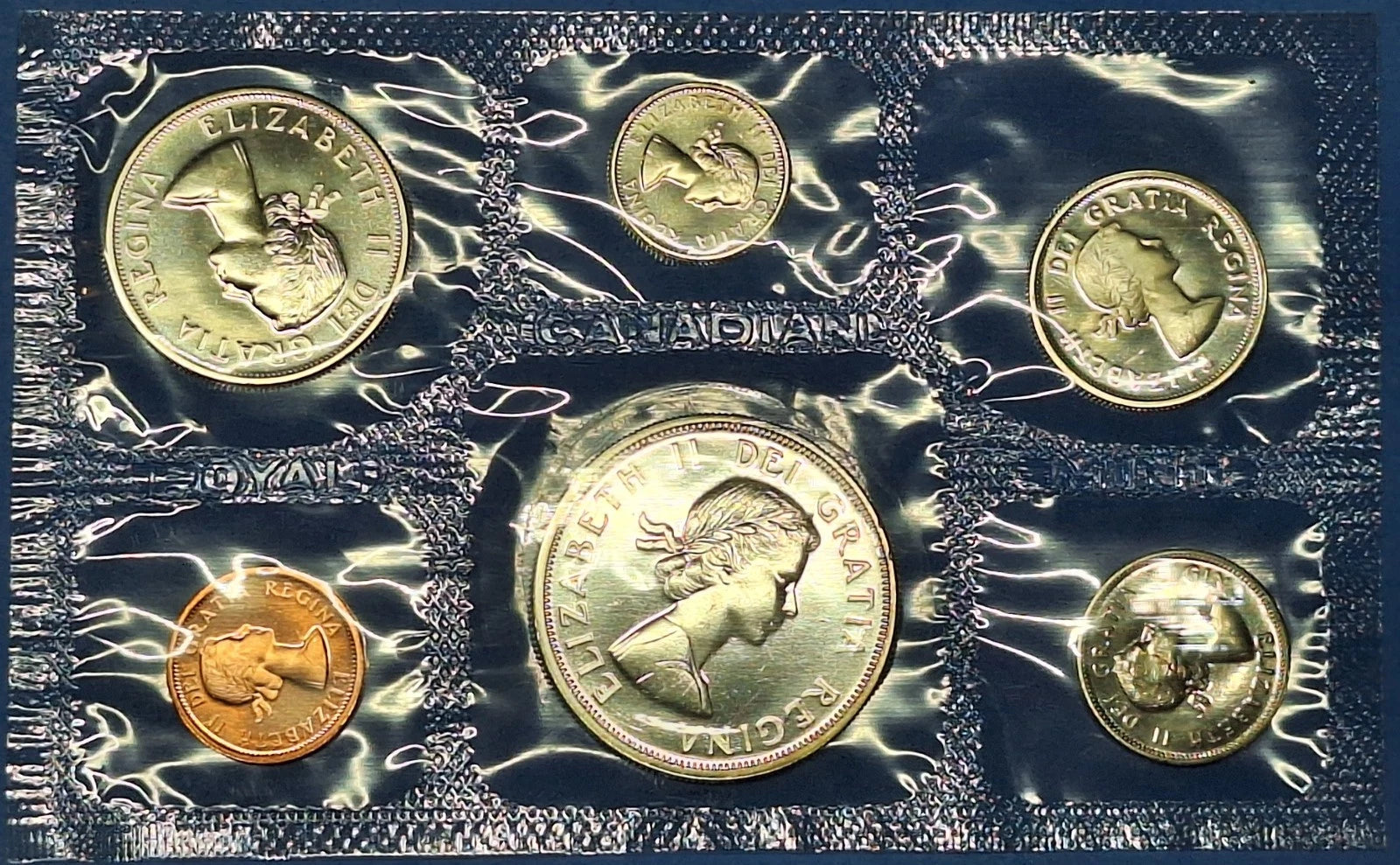 1964 Royal Canadian Mint Proof-Like Set .800 Silver Cello Pack & Envelope