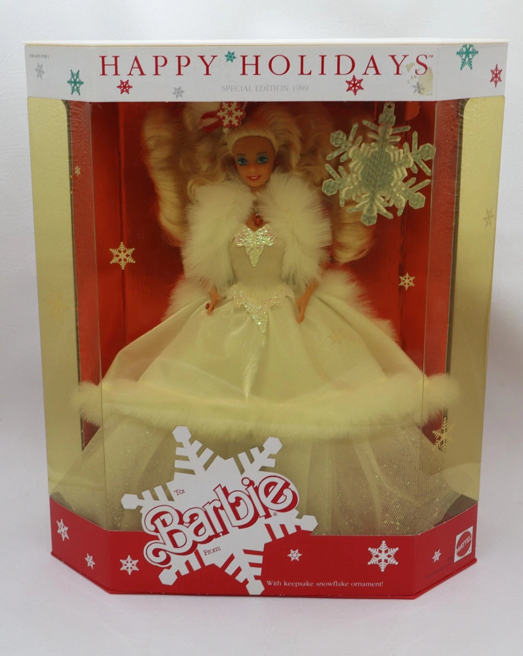 1989 Mattel Happy Holidays Barbie NRFB 2nd in Holiday Barbie Series