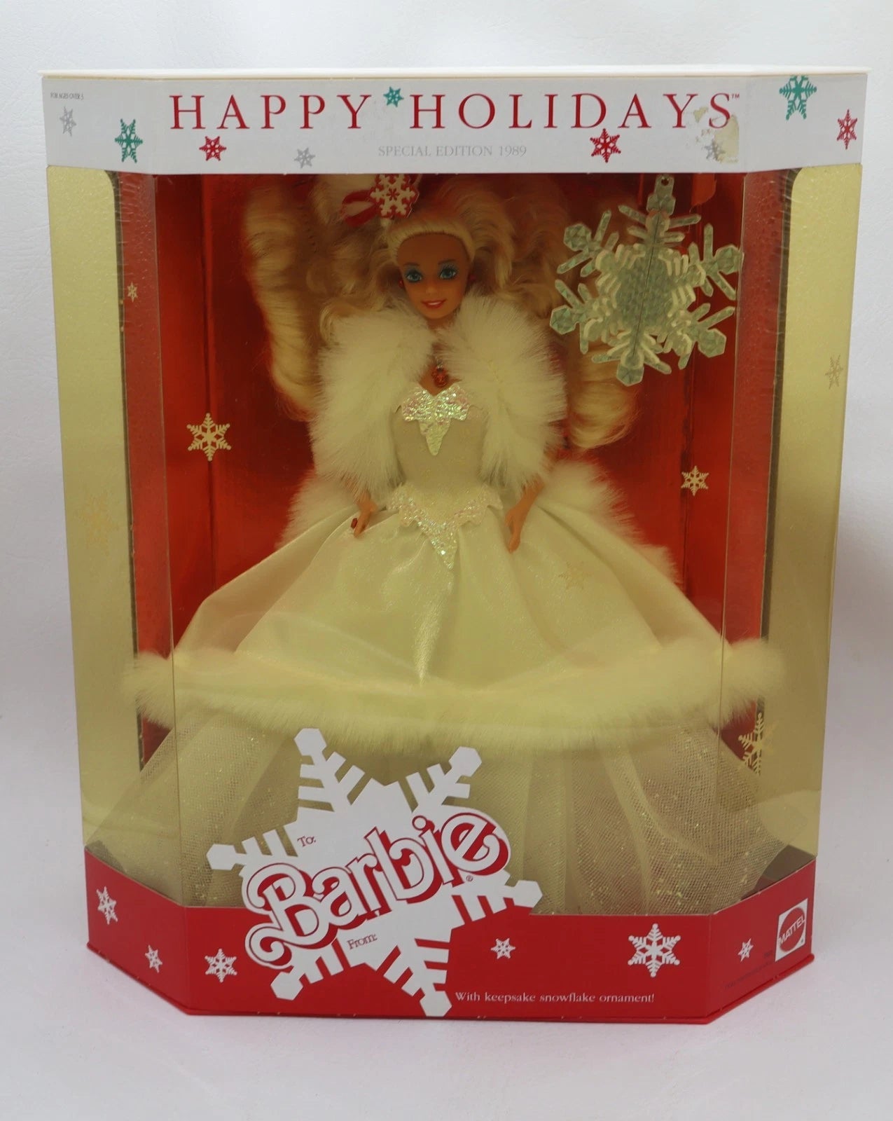 1989 Mattel Happy Holidays Barbie NRFB 2nd in Holiday Barbie Series