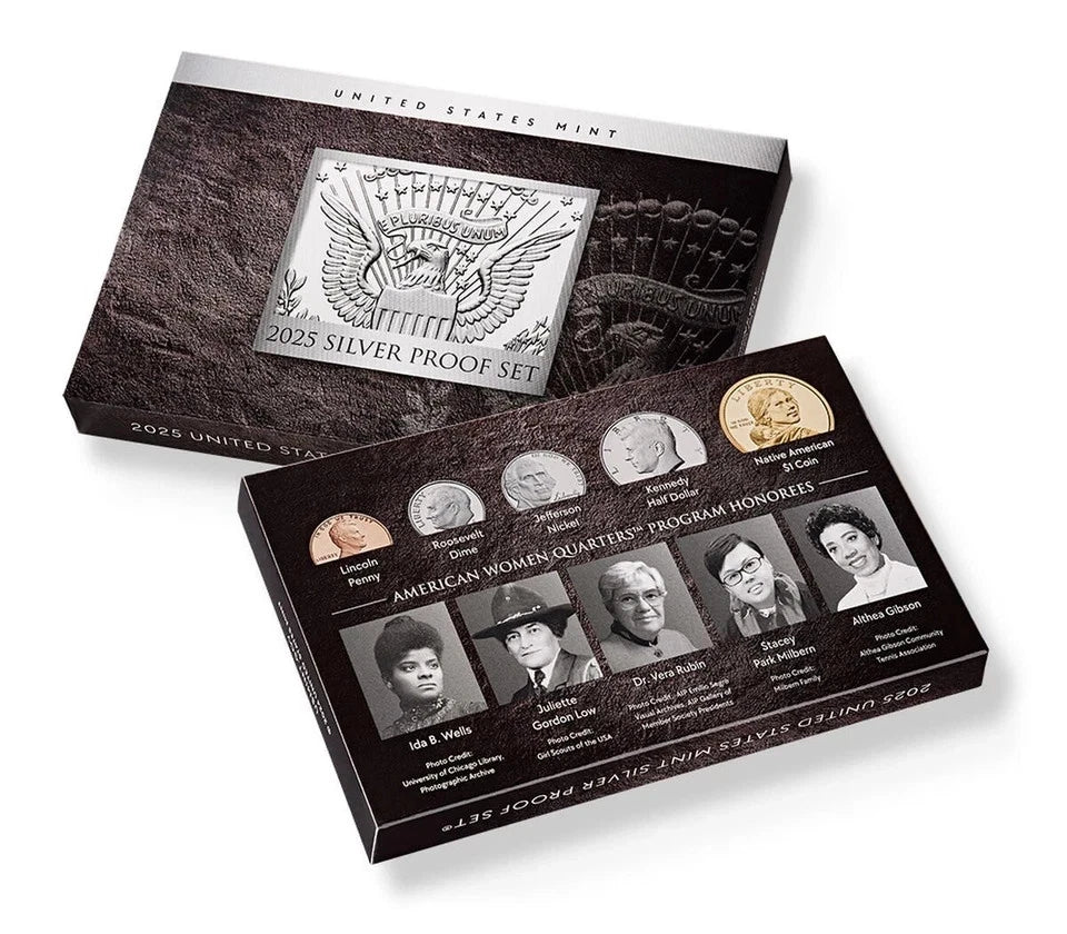 2025-S US Mint Silver Proof Set 10 Coins w/ Box & COA