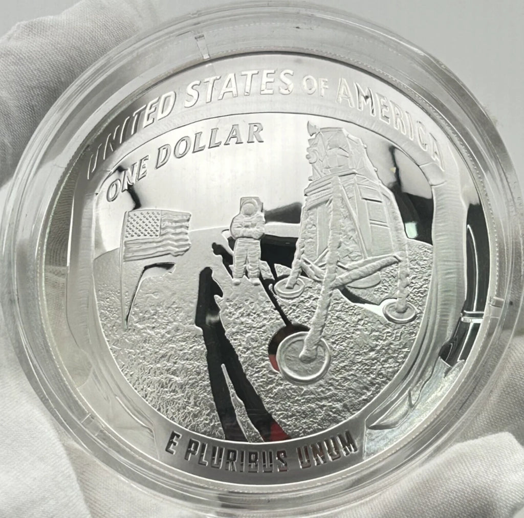 2019-P Apollo 11 50th Anniversary 5 oz Proof Silver Dollar OGP