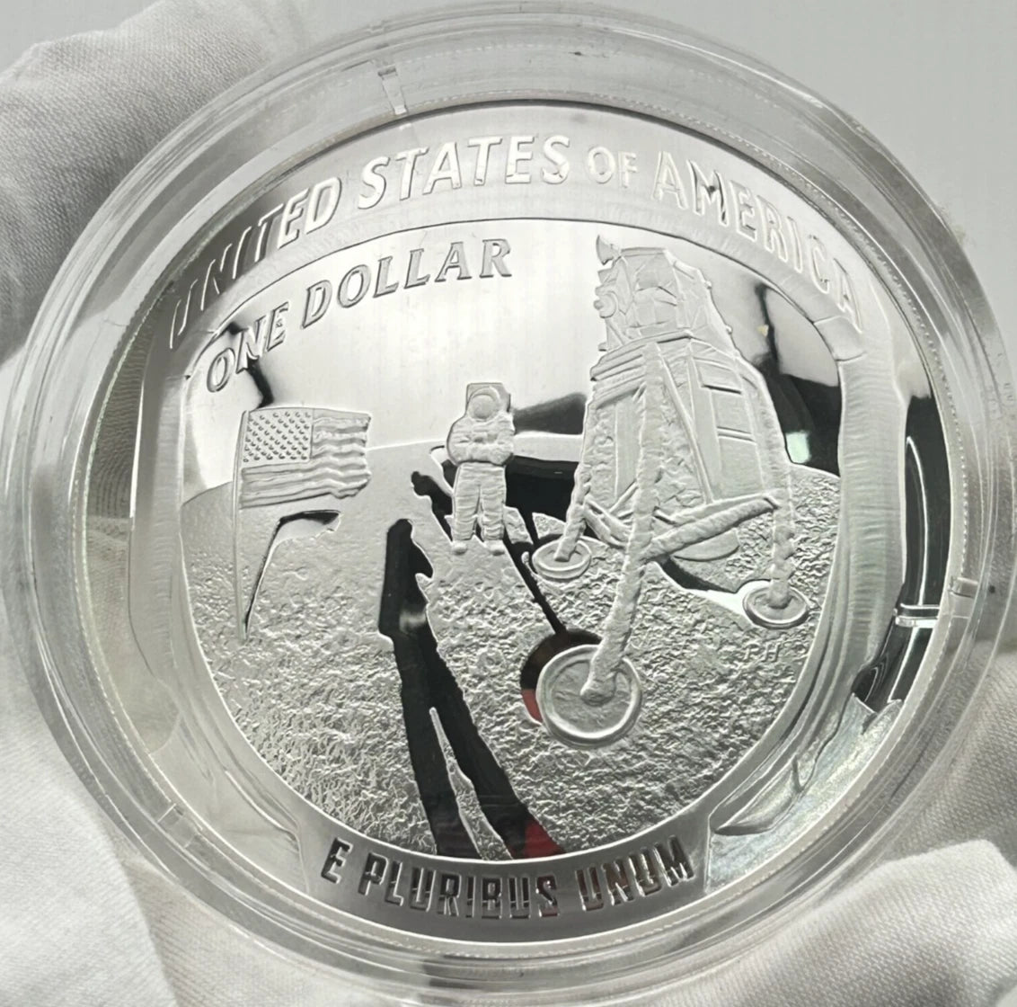 2019-P Apollo 11 50th Anniversary 5 oz Proof Silver Dollar OGP