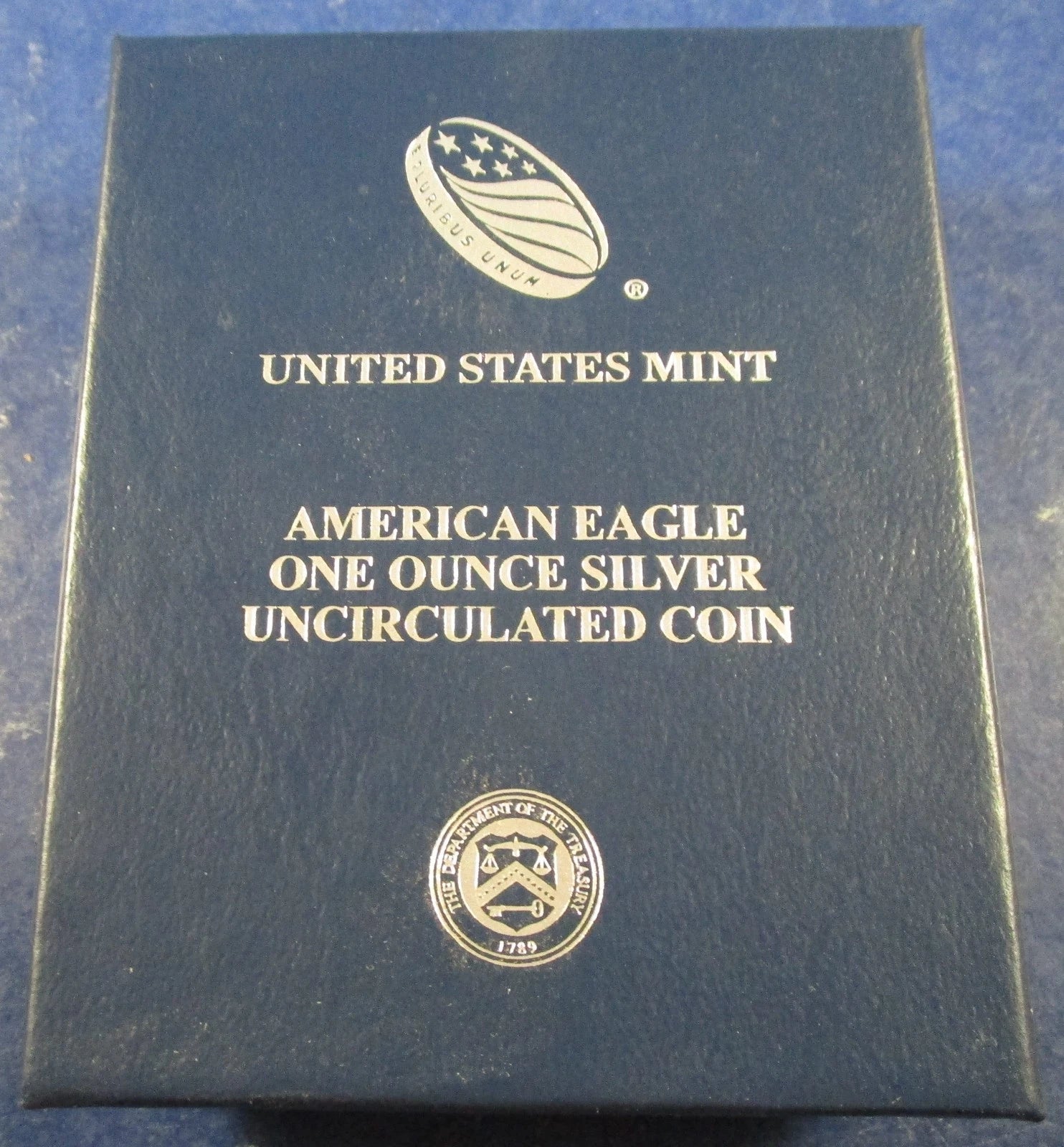 2016-W American Silver Eagle 1 oz Burnished Uncirculated Coin Box & COA