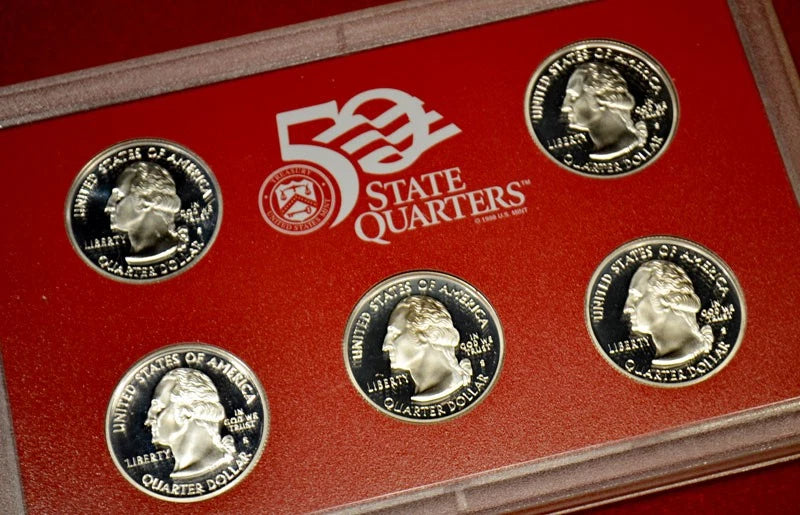 2001-S US Mint Silver Proof Set 10 Coins w/ Box & COA