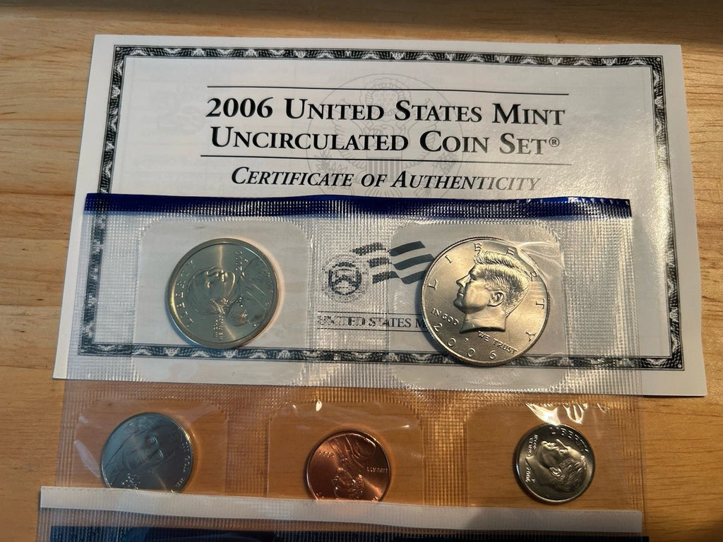 2006 P&D US Mint Uncirculated Set 20 Coins with OGP