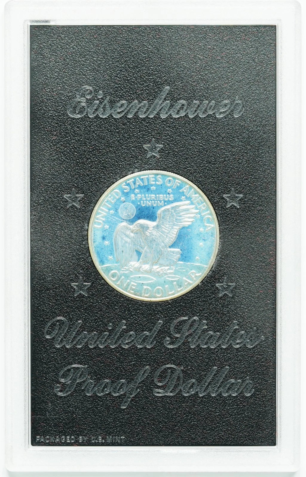 1972-S Eisenhower Silver Dollar Proof Coin OGP Brown Ike Box