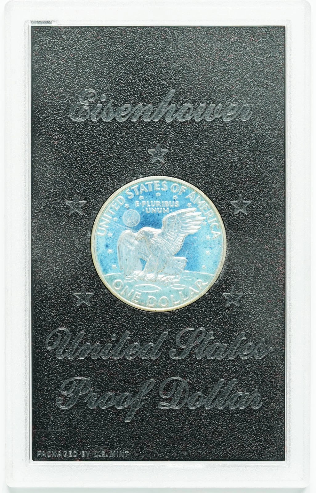 1972-S Eisenhower Silver Dollar Proof Coin OGP Brown Ike Box