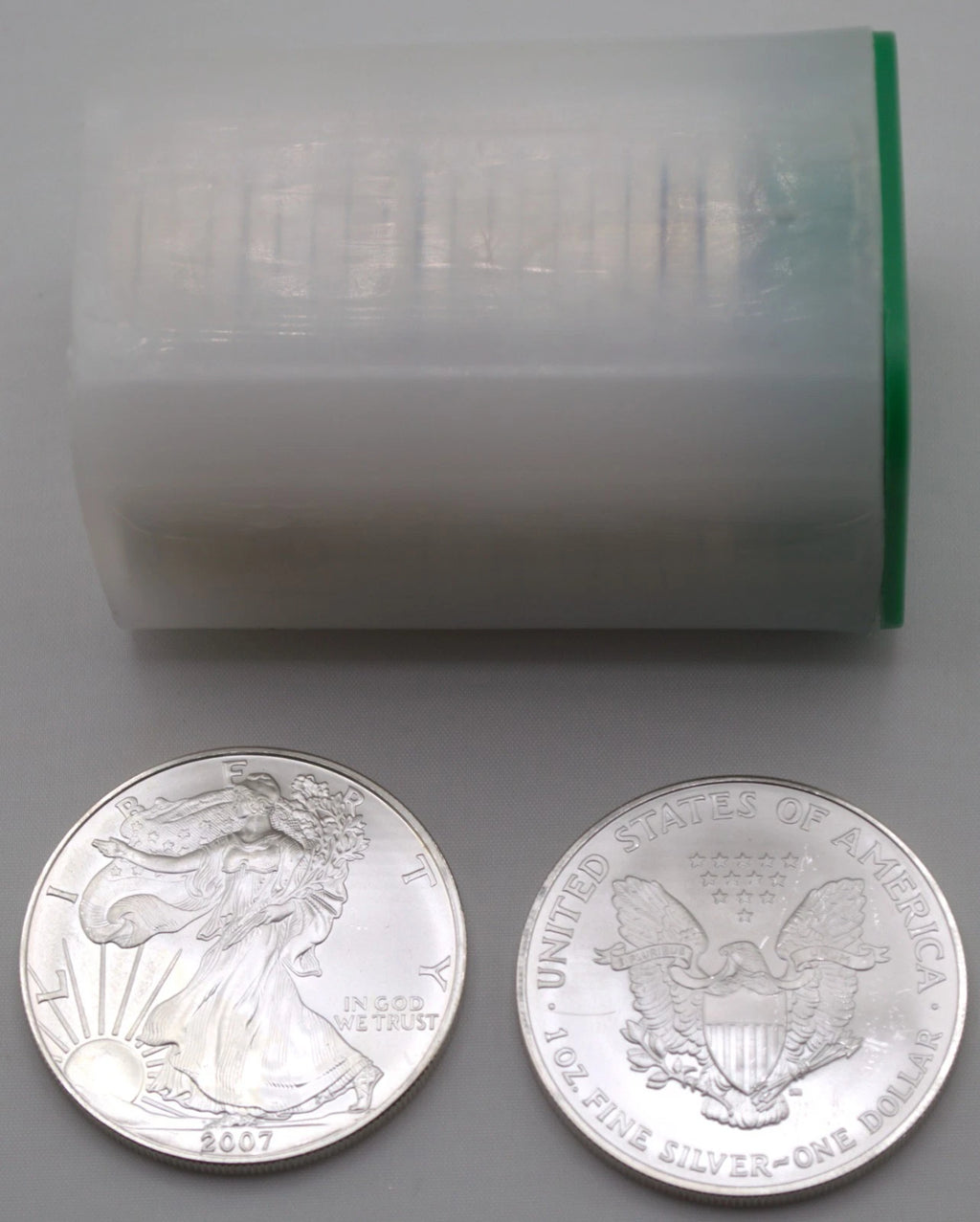 2007 American Silver Eagle 1 oz .999 Fine Silver Bullion Coin 20-Coin Roll