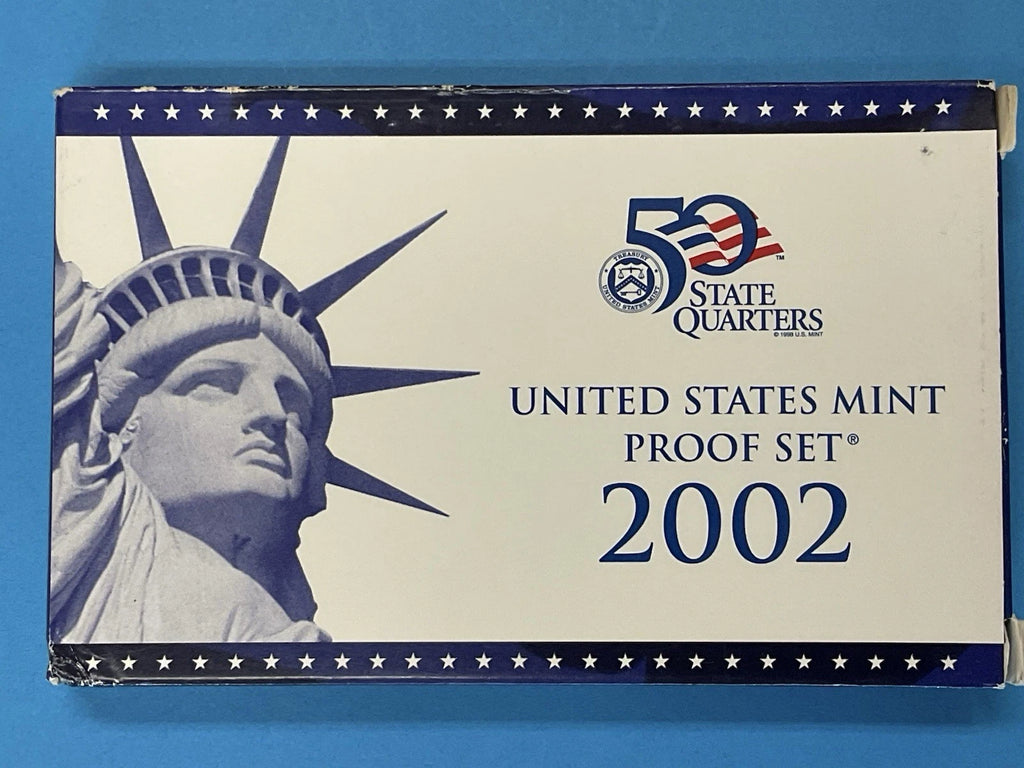 2002-S US Mint Proof Set 10 Coins w/ Box & COA