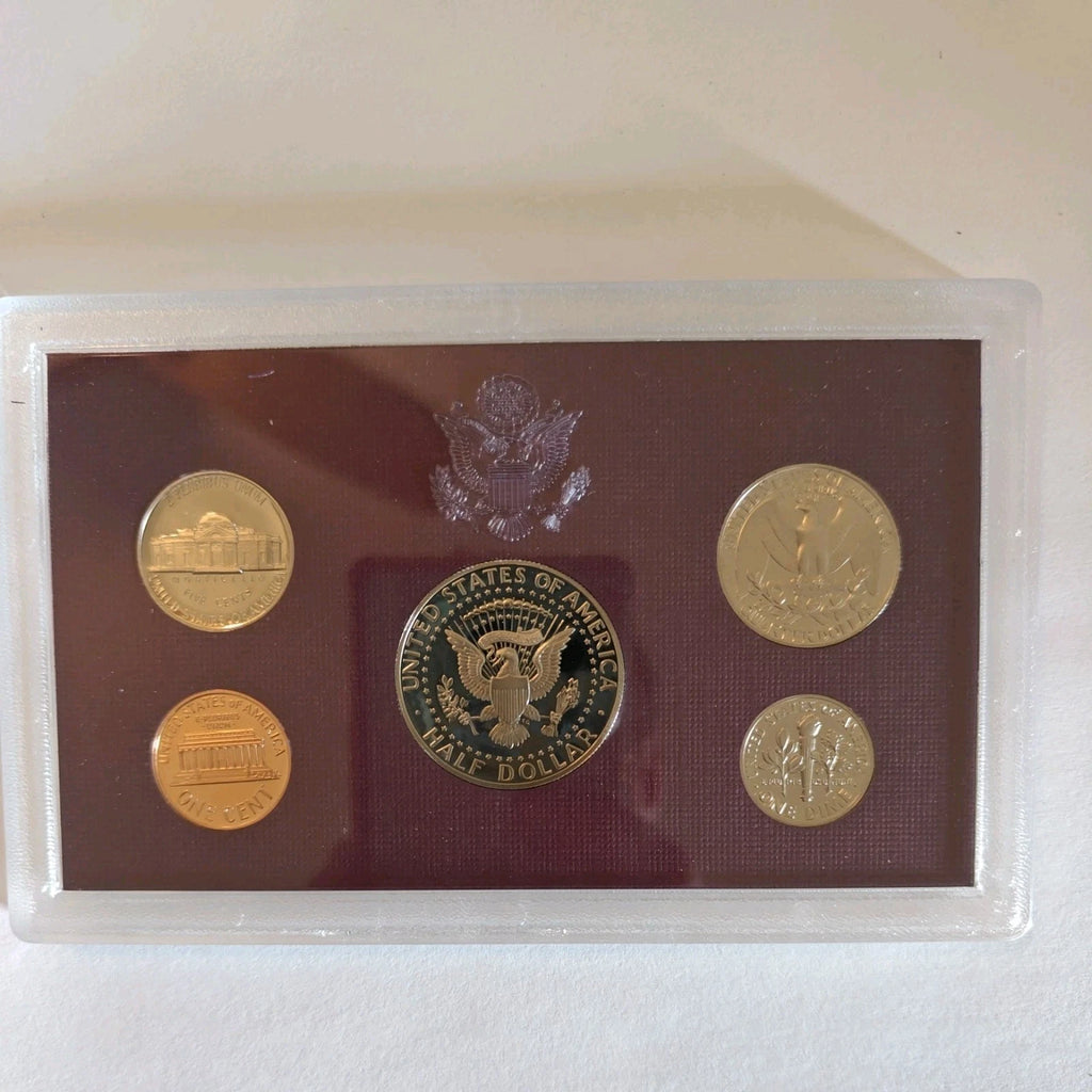 1990-S US Mint Clad Proof Set 5 Coins with OGP & COA
