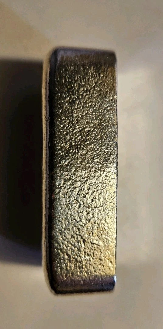 10 oz .999 Fine Silver Cast Bar Fleur de Lis Design