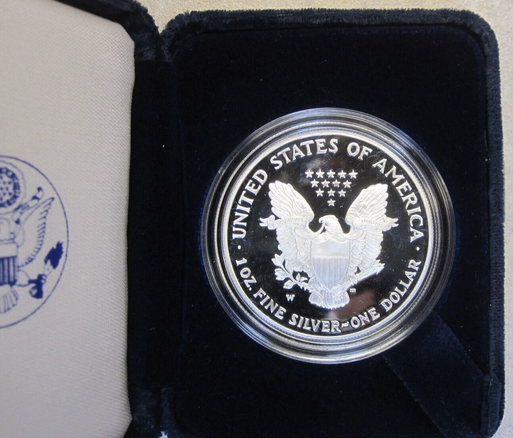 2006-W American Silver Eagle 1 oz Proof Silver Dollar Original Box & COA