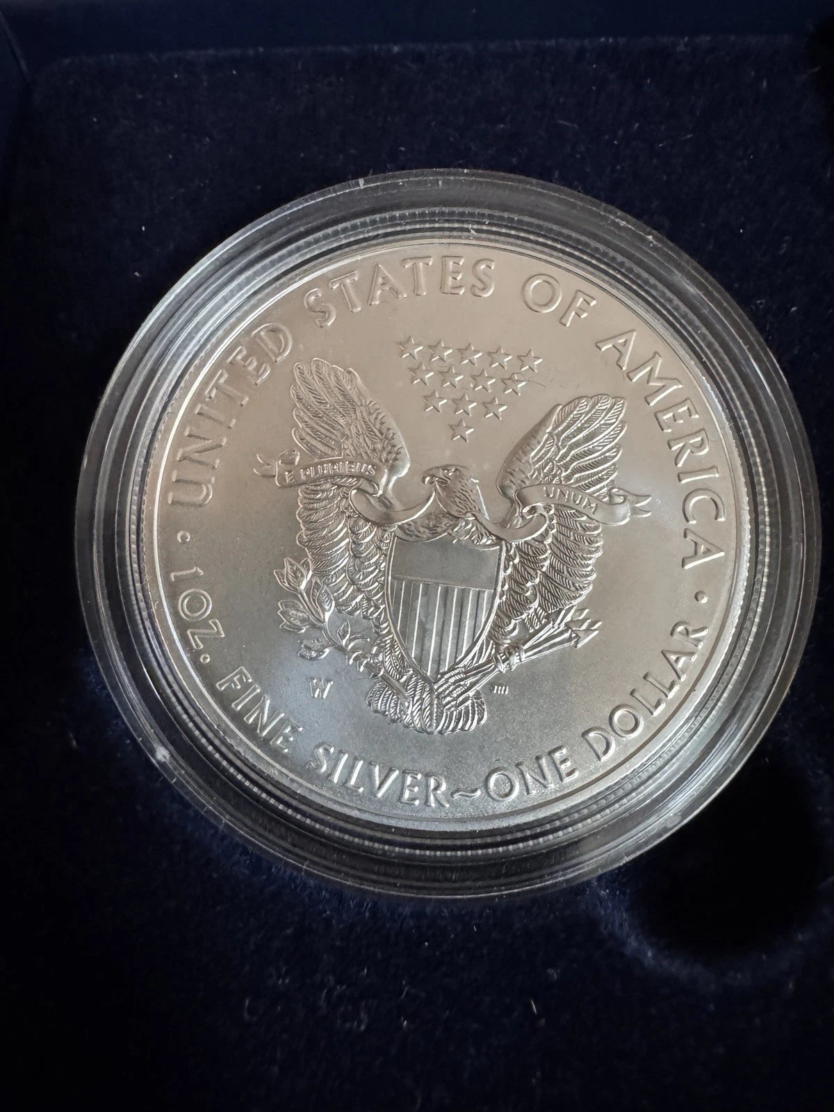 2020-W American Silver Eagle 1 oz Burnished Uncirculated Coin OGP & COA