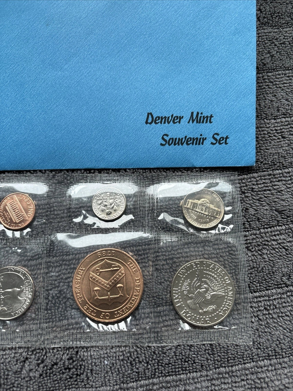 1989-D US Mint Denver Souvenir Set Envelope, Uncirculated