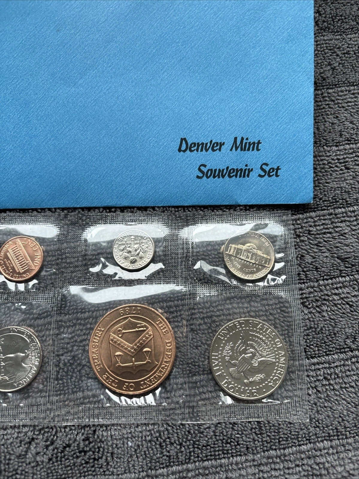 1989-D US Mint Denver Souvenir Set Envelope, Uncirculated