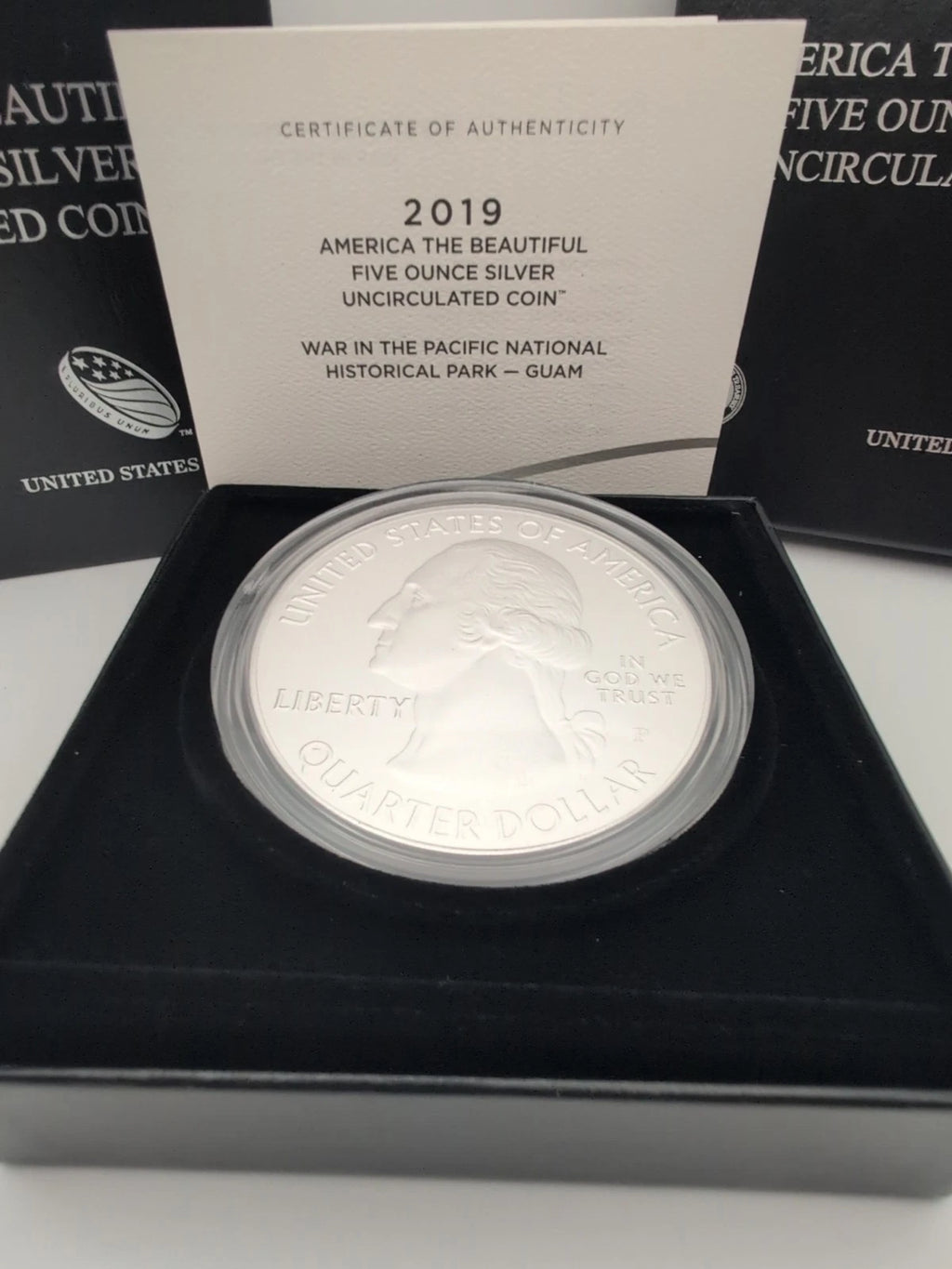 2019-P 5 oz .999 Fine Silver ATB Coin War in the Pacific NHP, Guam