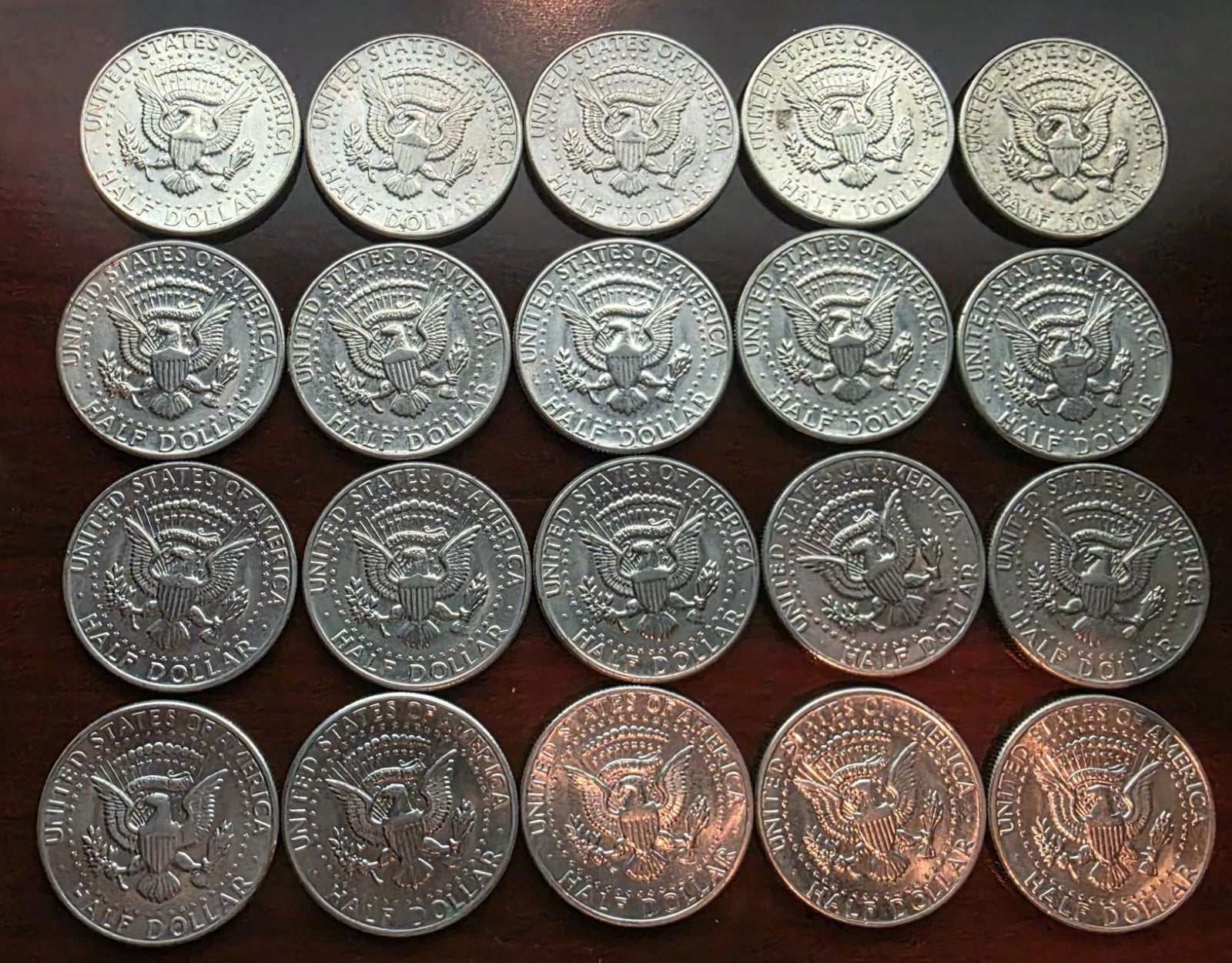 1971-D Kennedy Half Dollar 20-Coin Roll